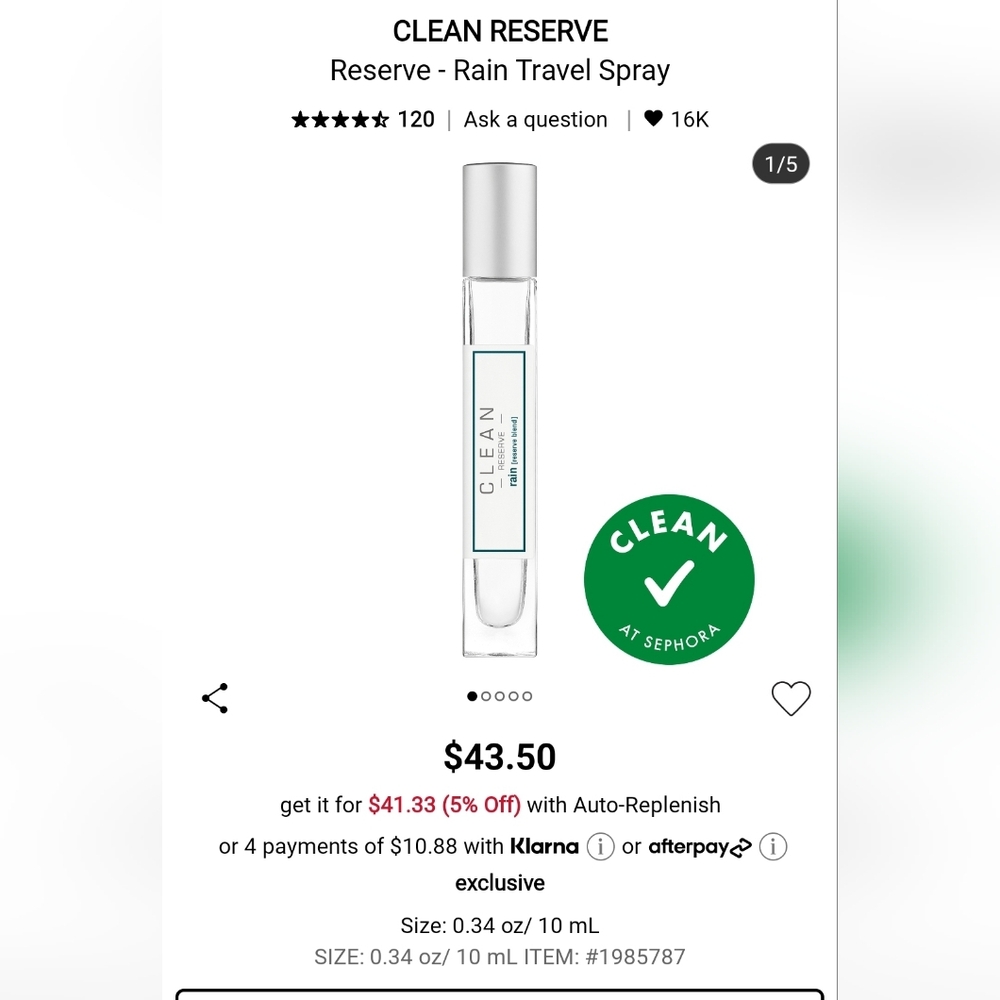 Brand new clean reserve Rain